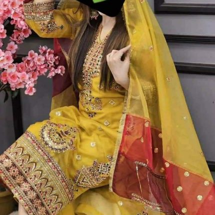 Update sadabahar tissue party dress,four peace fashionable dress for women’s